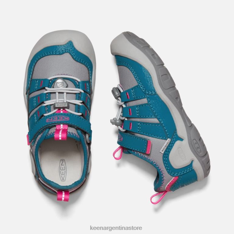 LZZND552 azul legión-gris acero Keen zapatillas pequeñas con nudo hueco