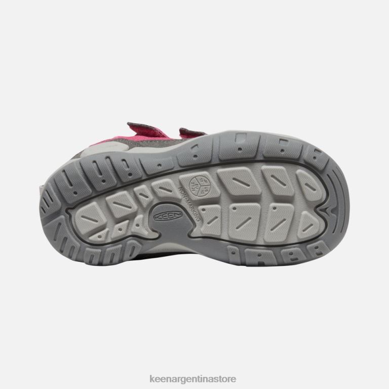 LZZND556 paloma de la fruta-negro Keen chukka con doble tira y nudo pequeño