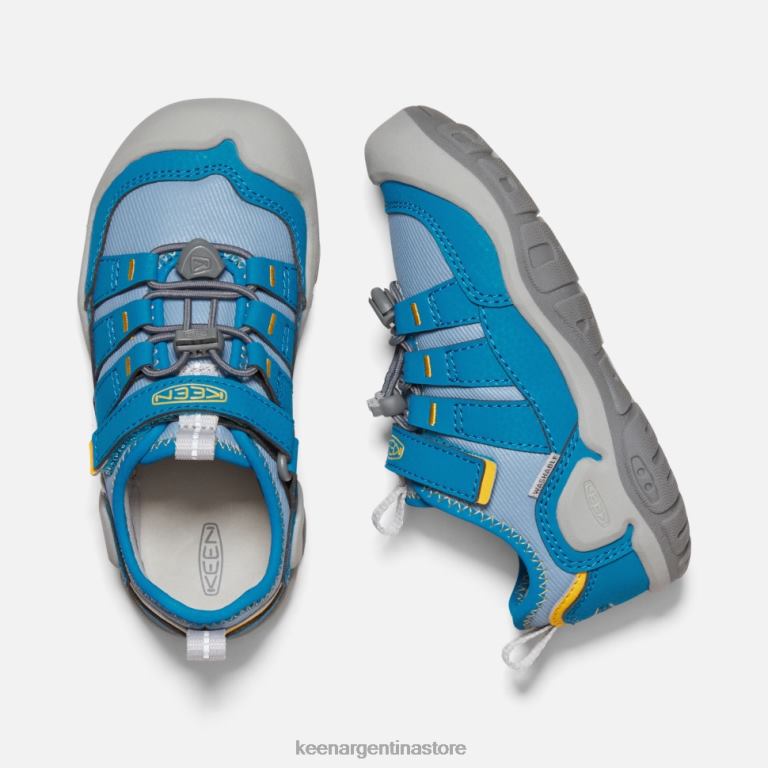 LZZND562 sombra azul-mykonos azul Keen zapatillas pequeñas con nudo hueco