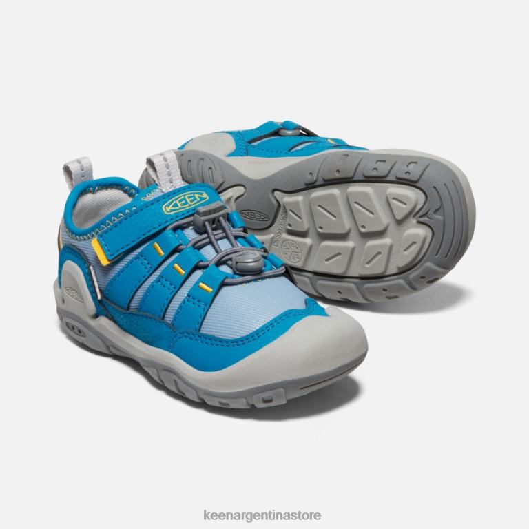 LZZND562 sombra azul-mykonos azul Keen zapatillas pequeñas con nudo hueco