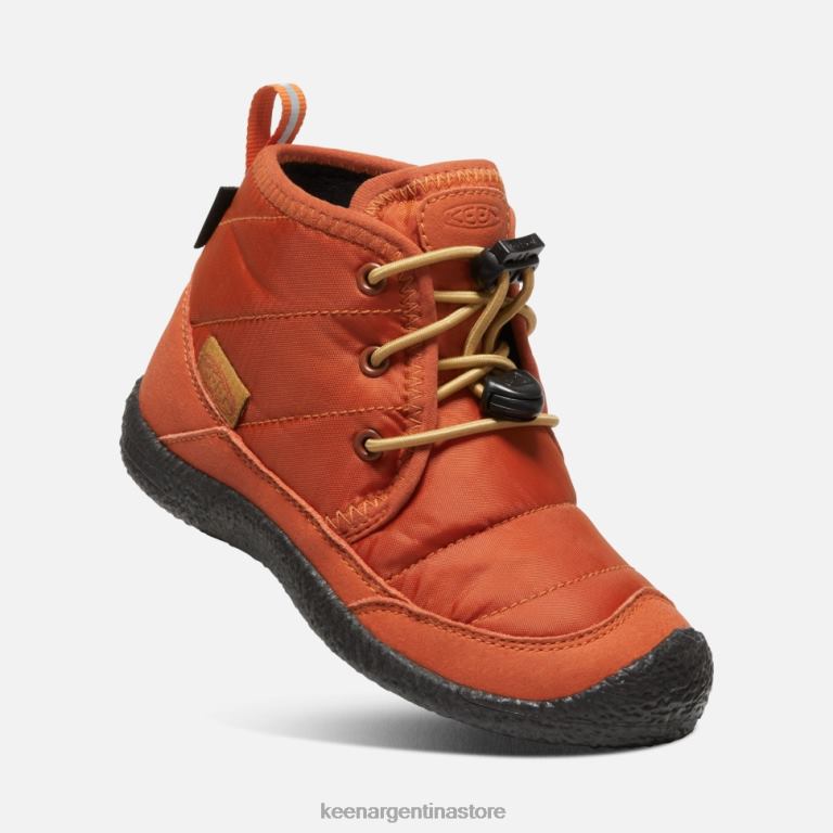 LZZND571 alfareros arcilla-negro Keen chukka impermeable little ' howser ii