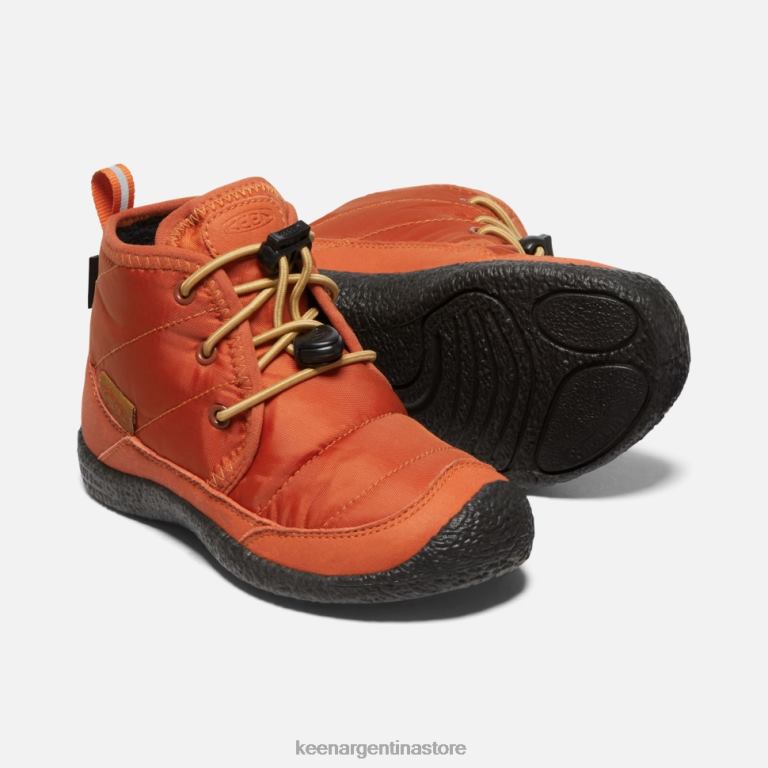 LZZND571 alfareros arcilla-negro Keen chukka impermeable little ' howser ii