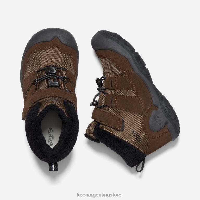 LZZND573 negro tierra oscuro Keen chukka de nudo pequeño