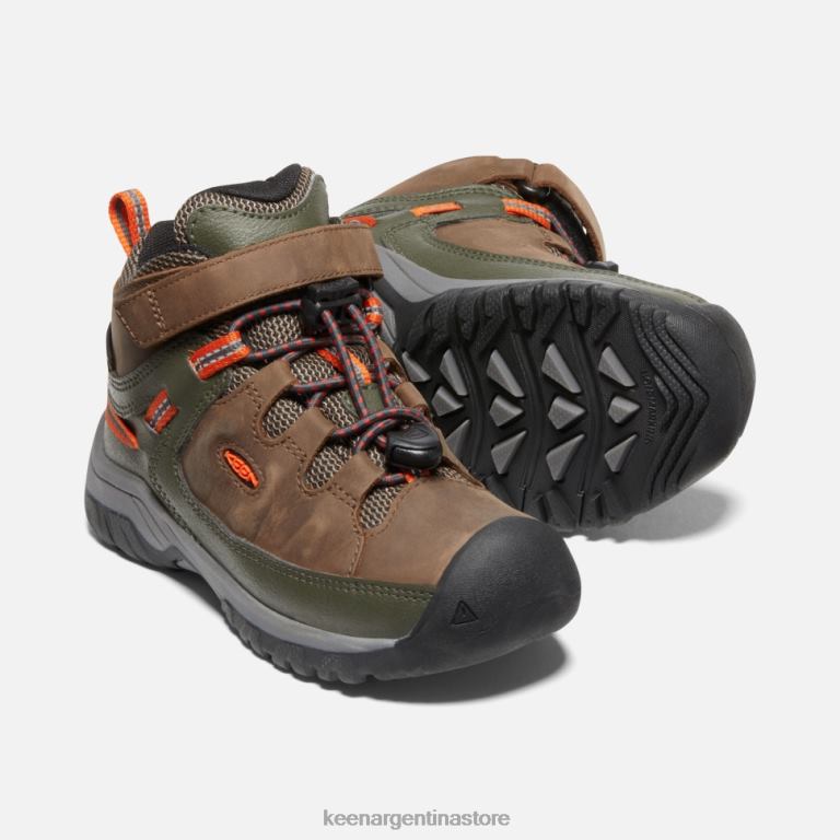 LZZND605 noche oscura tierra-bosque Keen bota impermeable little 'targhee