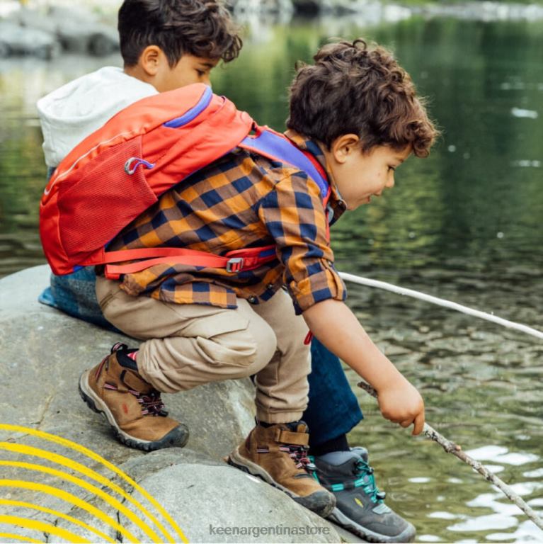 LZZND609 alfombra roja de bisonte Keen bota impermeable little 'ridge flex