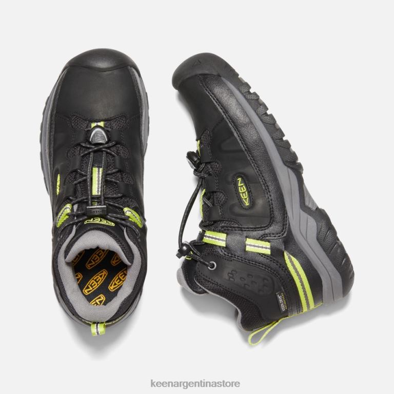 LZZND270 negro-gris acero Keen botas de montaña impermeables targhee más antiguas