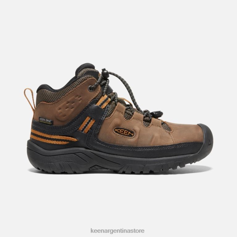 LZZND272 marrón dorado tierra oscuro Keen botas de montaña impermeables targhee más antiguas