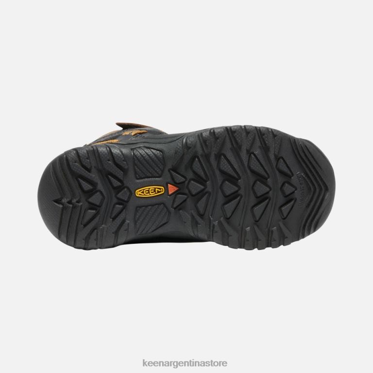 LZZND285 marrón dorado tierra oscuro Keen botas de montaña impermeables targhee para jóvenes