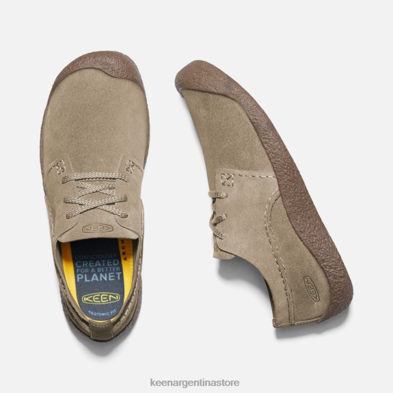 LZZND303 castaño-lobo Keen zapatos oxford de ante howser