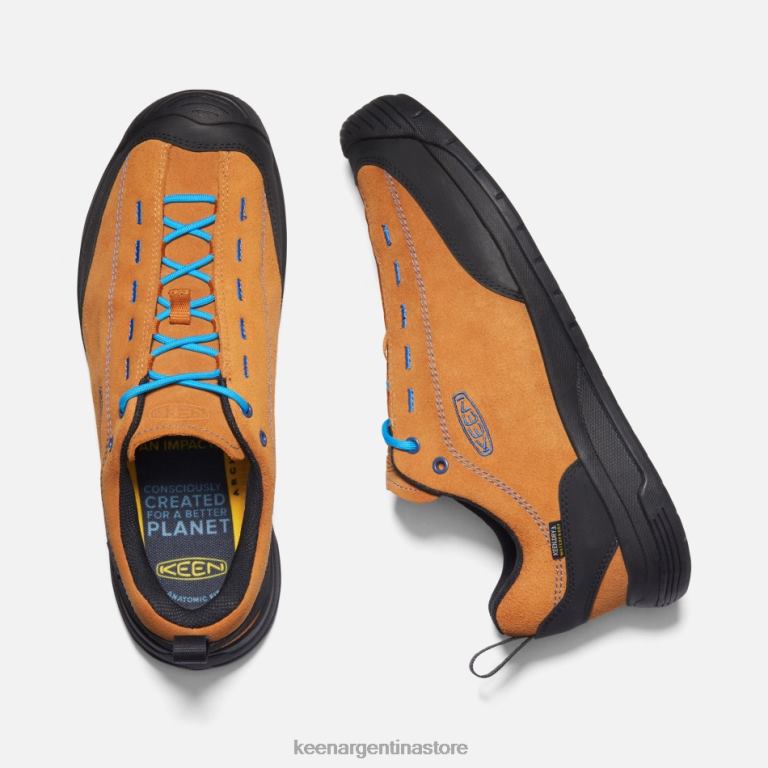 LZZND4 calabaza especia-negra Keen Zapatillas jasper ii impermeables de piel ante.