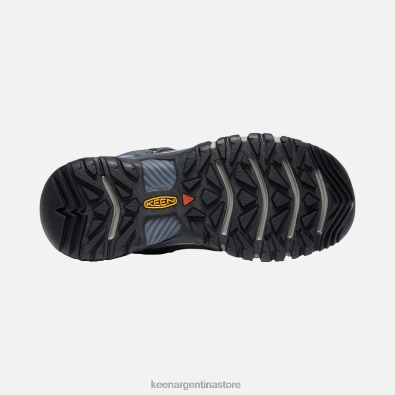 LZZND200 hortensia gris acero Keen zapatos de senderismo impermeables ridge flex
